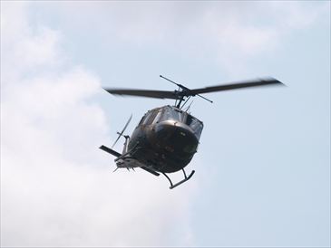 武山駐屯地｜訓練展示：UH-1J飛来