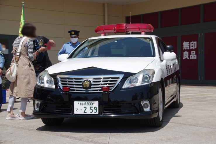 けやきウォーク前橋イベント：群馬県警察のパトカー