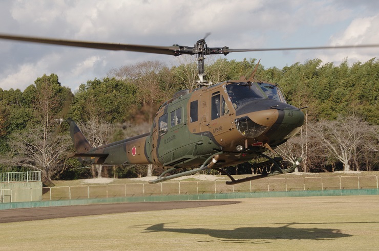 奈良県自衛隊フェア2020：ヘリ飛行展示