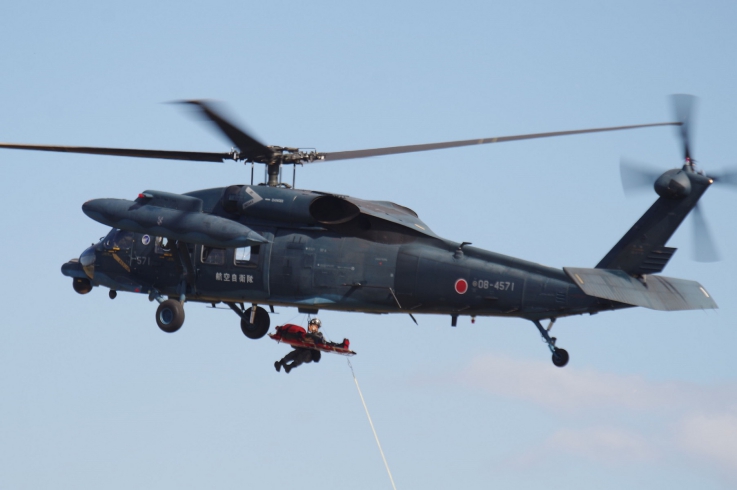 救難ヘリUH-60Jと救難団