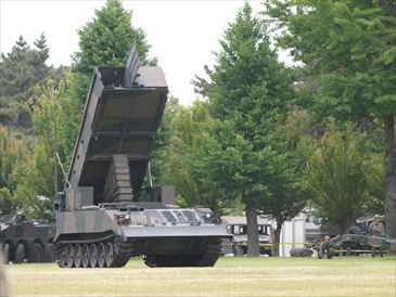 模擬戦闘訓練：９２式地雷原処理車ロケット投射