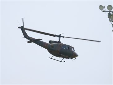 武山駐屯地｜訓練展示：UH-1J離脱