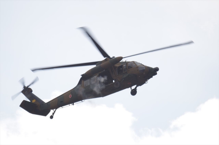 UH-60JA：ドアガン射撃