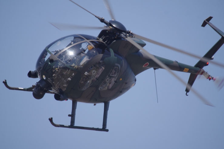 新町駐屯地創設68周年｜訓練展示：OH-6D航空偵察