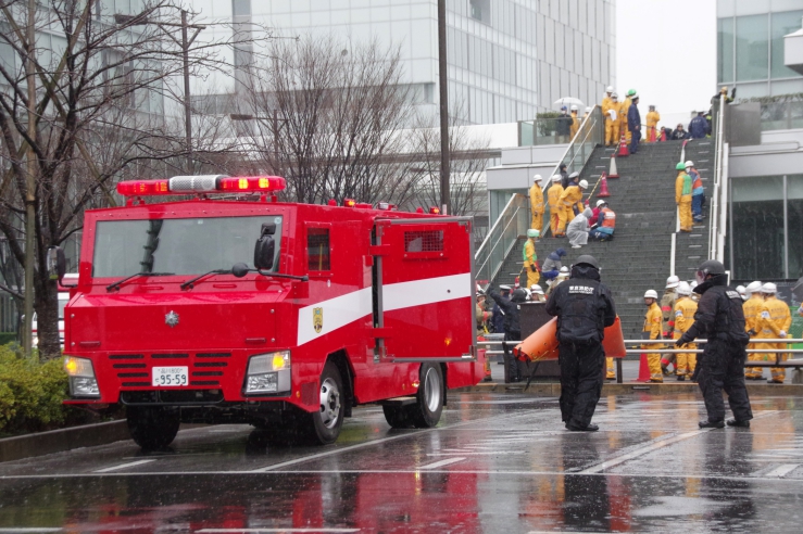 第六消防方面救助救急訓練｜救出へ向かう消防救助機動部隊