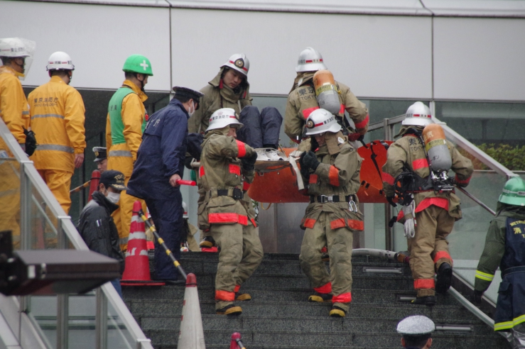 第六消防方面救助救急訓練｜消防隊による搬送
