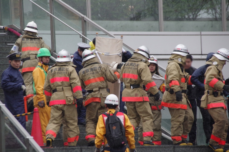 第六消防方面救助救急訓練｜救助へむかう消防隊員達