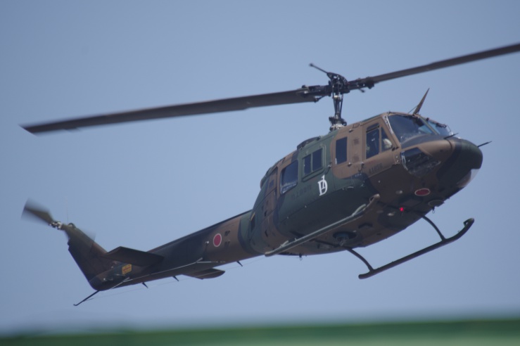 練馬駐屯地創設71周年：UH-1Jの飛来