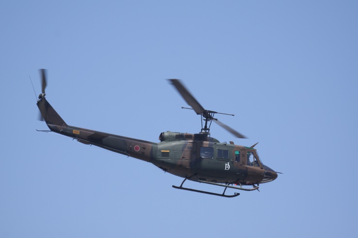 練馬駐屯地創設71周年：UH-1Jの離脱