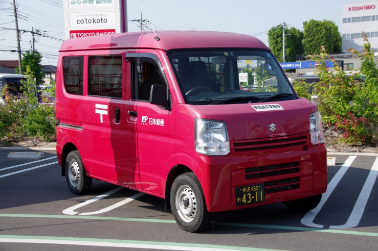 イオンふじみ野 働くクルマ2022：日本郵政の郵便車両