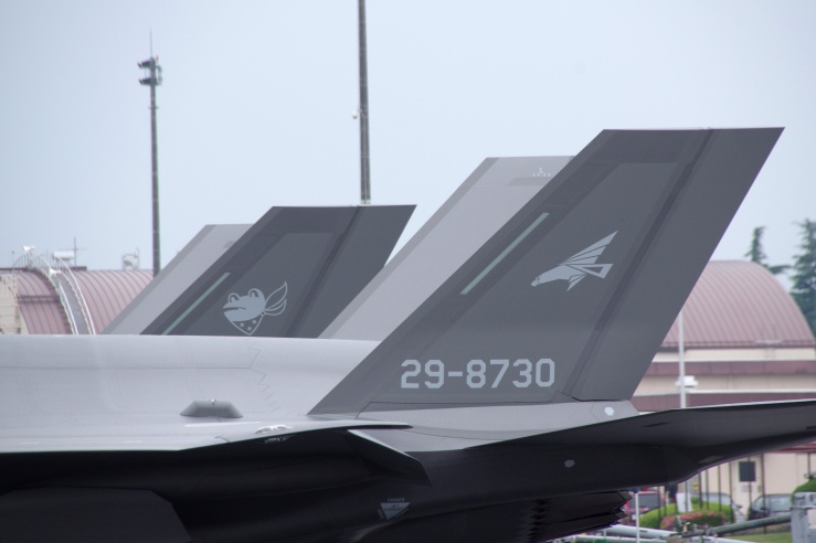 横田基地日米友好祭2022：F-35A戦闘機の尾翼