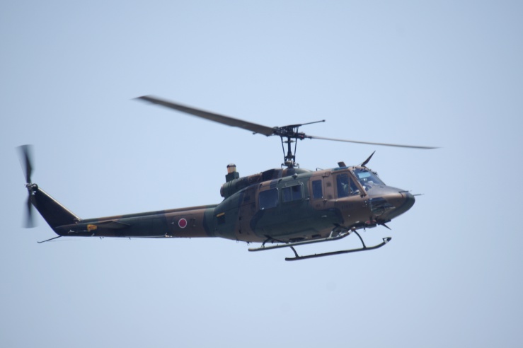 大久保駐屯地2022：UH-1Jの施設への侵入