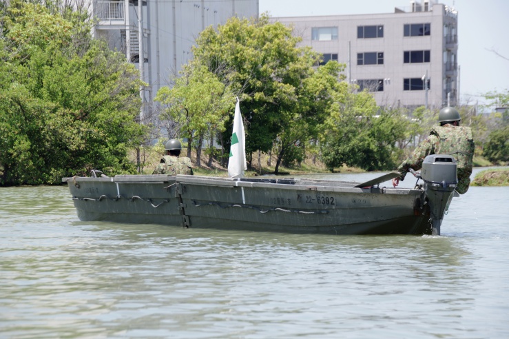 大久保駐屯地2022：渡河ボートの安全管理