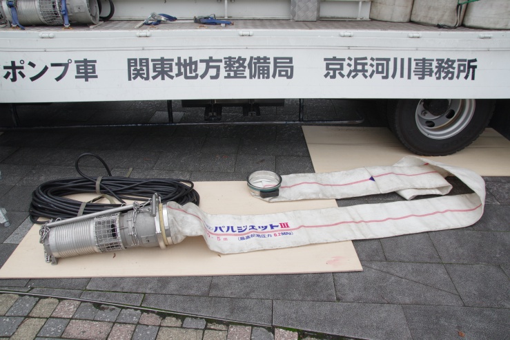 第7回 有明防災フェア in お台場：国土交通省の排水ポンプ車