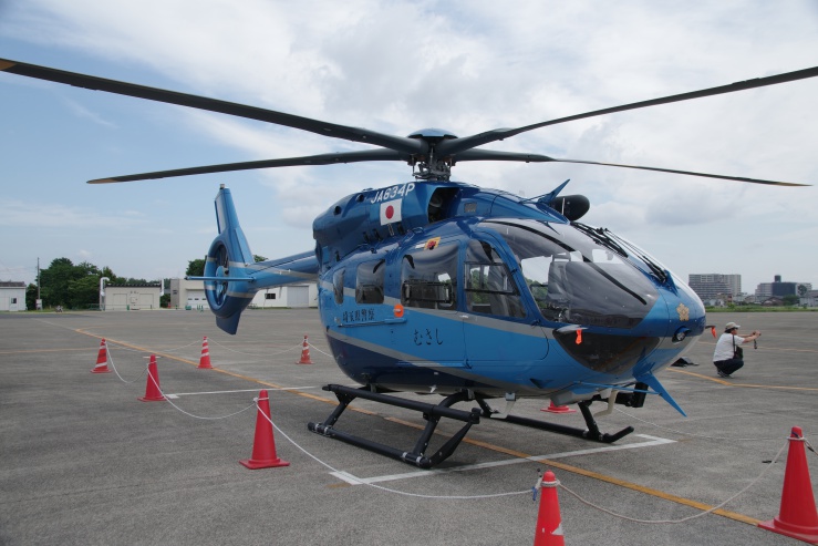 入間基地ランウェイウォーク2024：埼玉県警察ヘリコプター