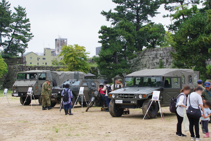 防災･防犯･防衛フェス2026 in 和歌山城：第37普通科連隊の展示