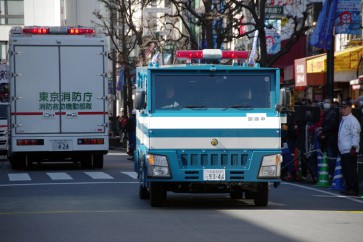 H30吉祥寺テロ対策合同訓練｜警視庁爆発物処理班の「特型警備車」出動