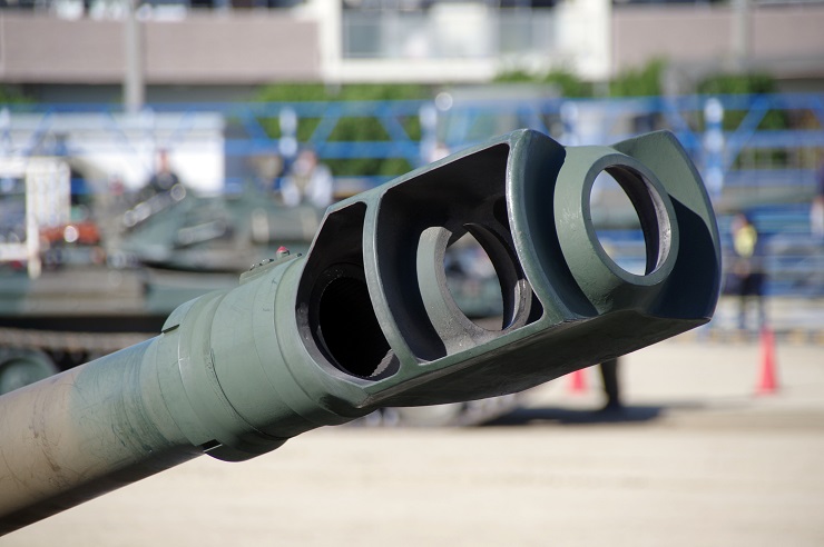 155mm榴弾砲FH70｜マズルブレーキ