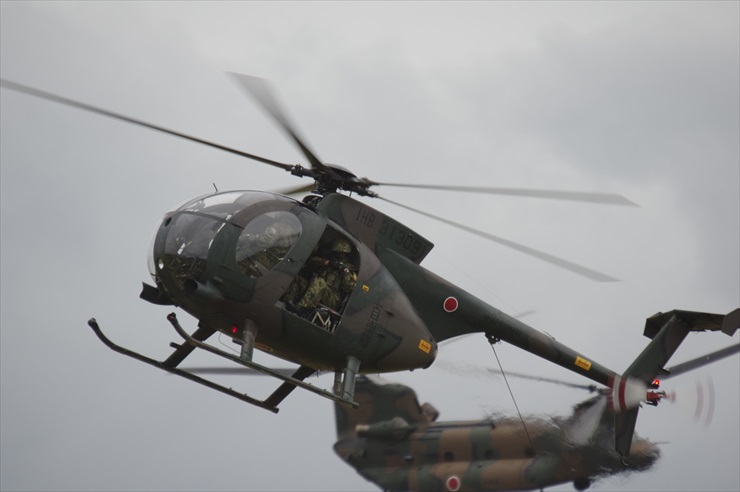 観測ヘリコプターOH-6D｜急速離脱