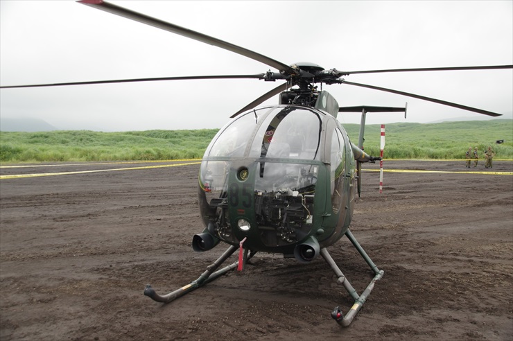 観測ヘリコプターOH-6D｜機体前部