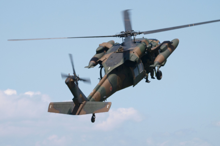 多用途ヘリコプターUH-60JA｜急上昇