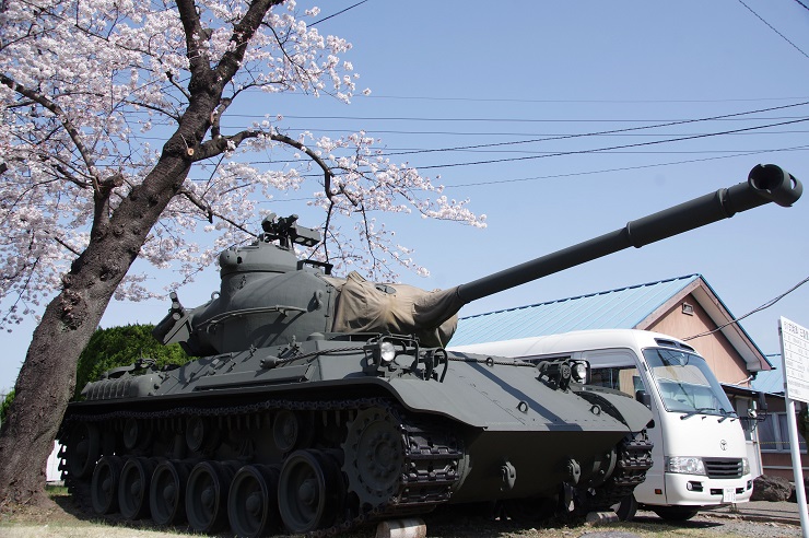 61式戦車：新町駐屯地展示
