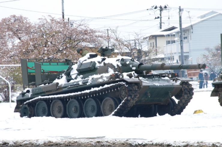 74式戦車｜降雪時