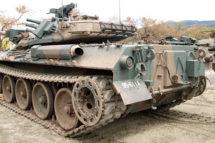 74式戦車(G型)改：車体後方