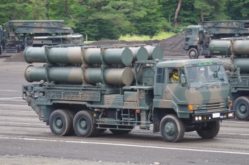 88式地対艦誘導弾|走行時
